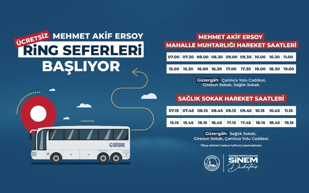 Üsküdar’da Ring Seferleri Başlıyor